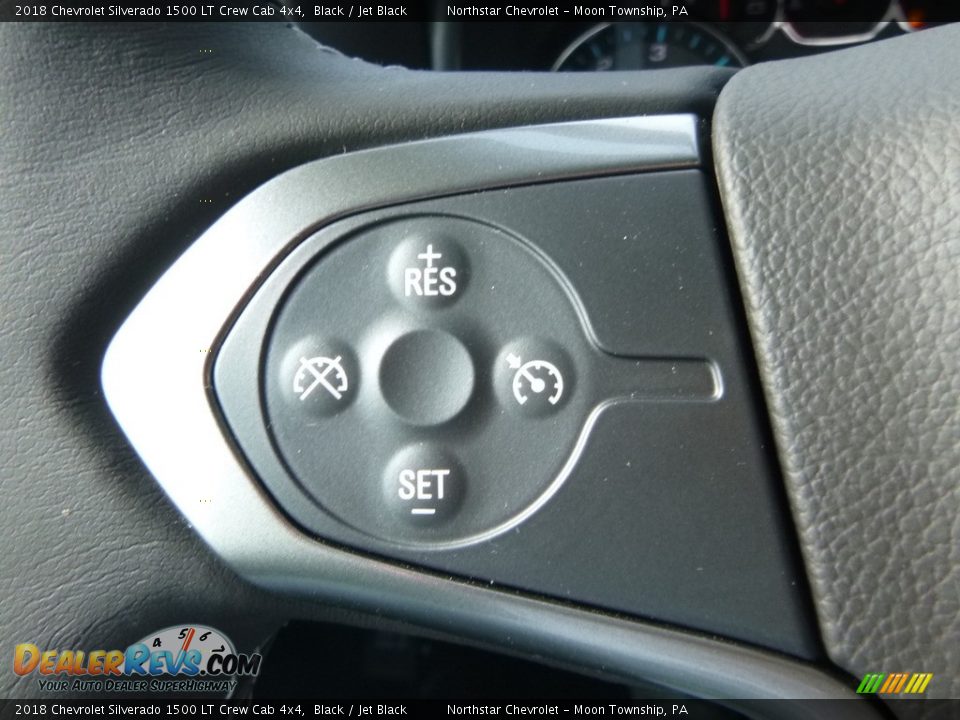 2018 Chevrolet Silverado 1500 LT Crew Cab 4x4 Black / Jet Black Photo #20