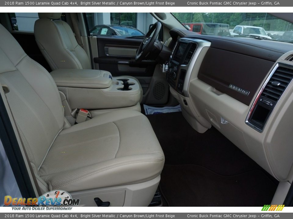 Front Seat of 2018 Ram 1500 Laramie Quad Cab 4x4 Photo #16