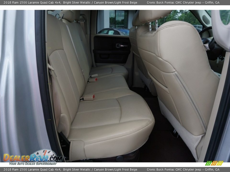 Rear Seat of 2018 Ram 1500 Laramie Quad Cab 4x4 Photo #17