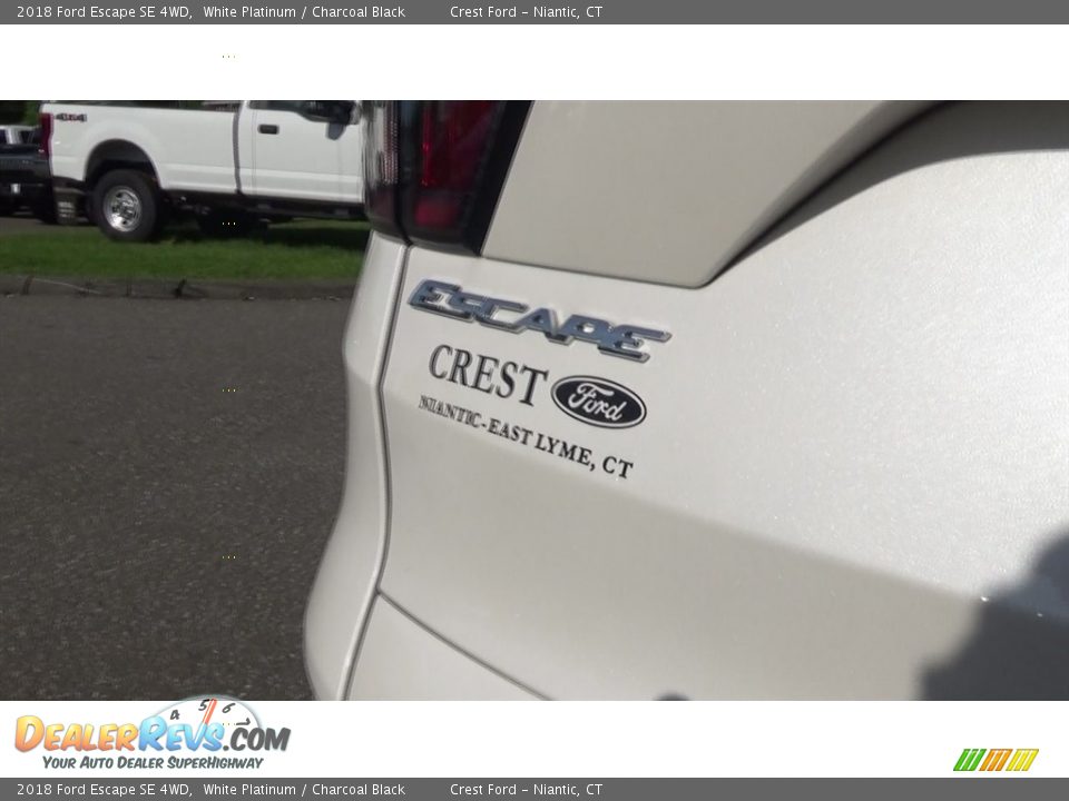 2018 Ford Escape SE 4WD White Platinum / Charcoal Black Photo #29