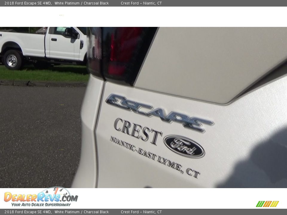 2018 Ford Escape SE 4WD White Platinum / Charcoal Black Photo #30