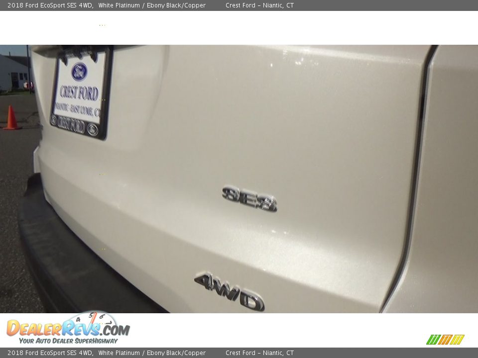 2018 Ford EcoSport SES 4WD White Platinum / Ebony Black/Copper Photo #27