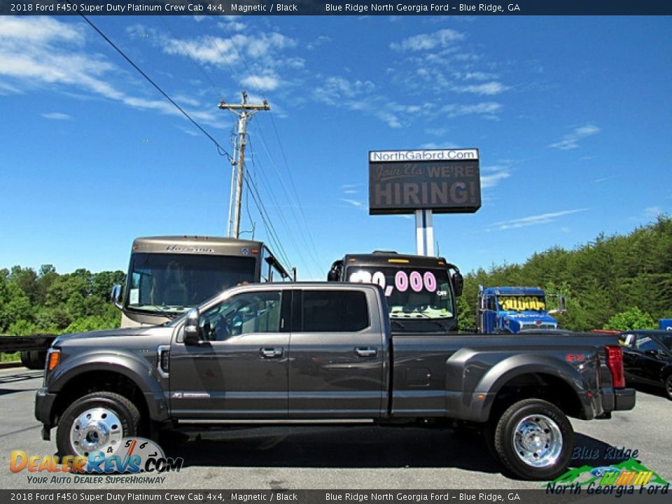 2018 Ford F450 Super Duty Platinum Crew Cab 4x4 Magnetic / Black Photo #2