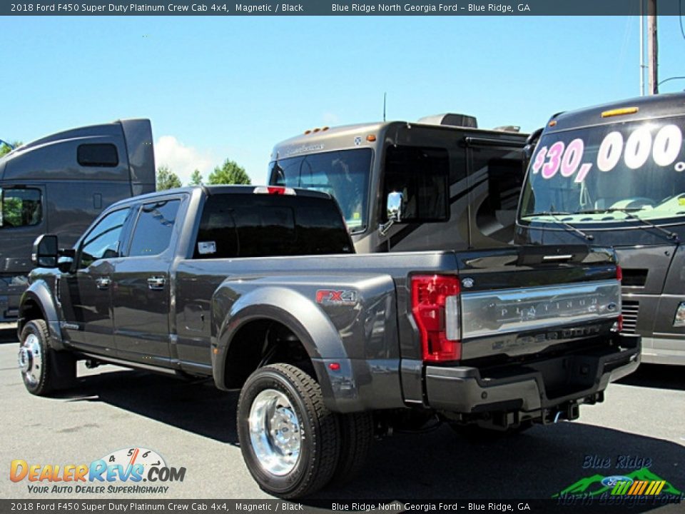 2018 Ford F450 Super Duty Platinum Crew Cab 4x4 Magnetic / Black Photo #3