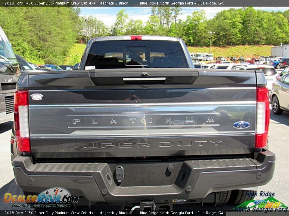 2018 Ford F450 Super Duty Platinum Crew Cab 4x4 Magnetic / Black Photo #4