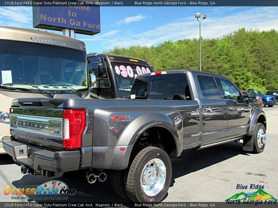 2018 Ford F450 Super Duty Platinum Crew Cab 4x4 Magnetic / Black Photo #5