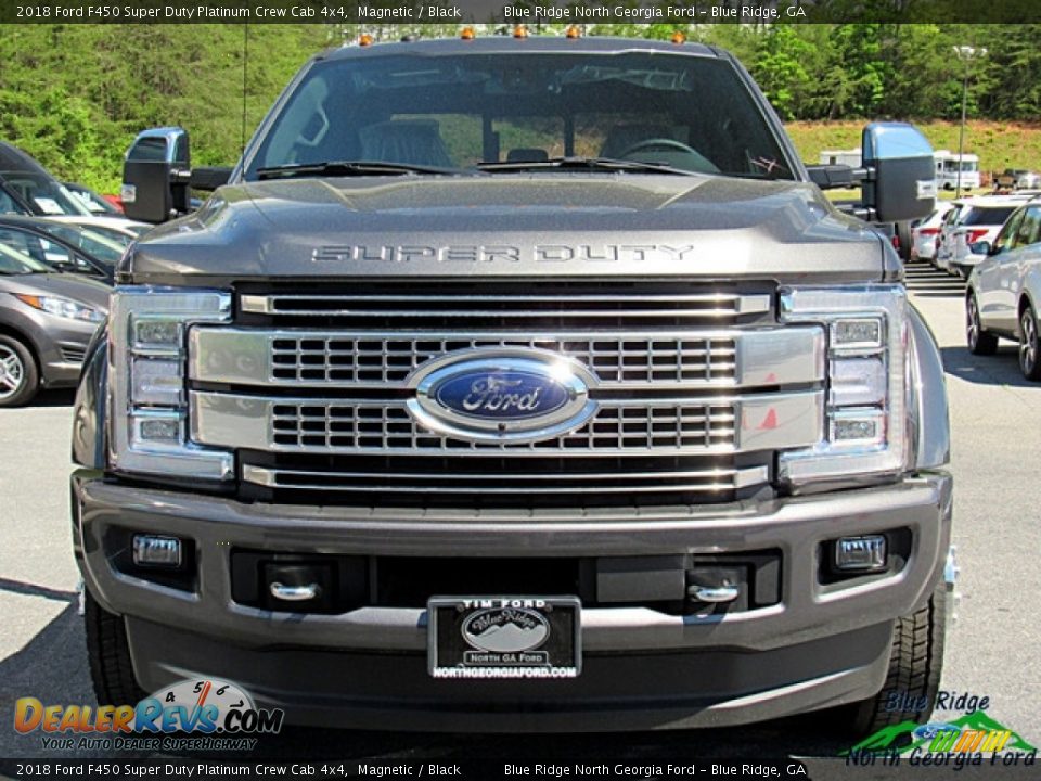 2018 Ford F450 Super Duty Platinum Crew Cab 4x4 Magnetic / Black Photo #8