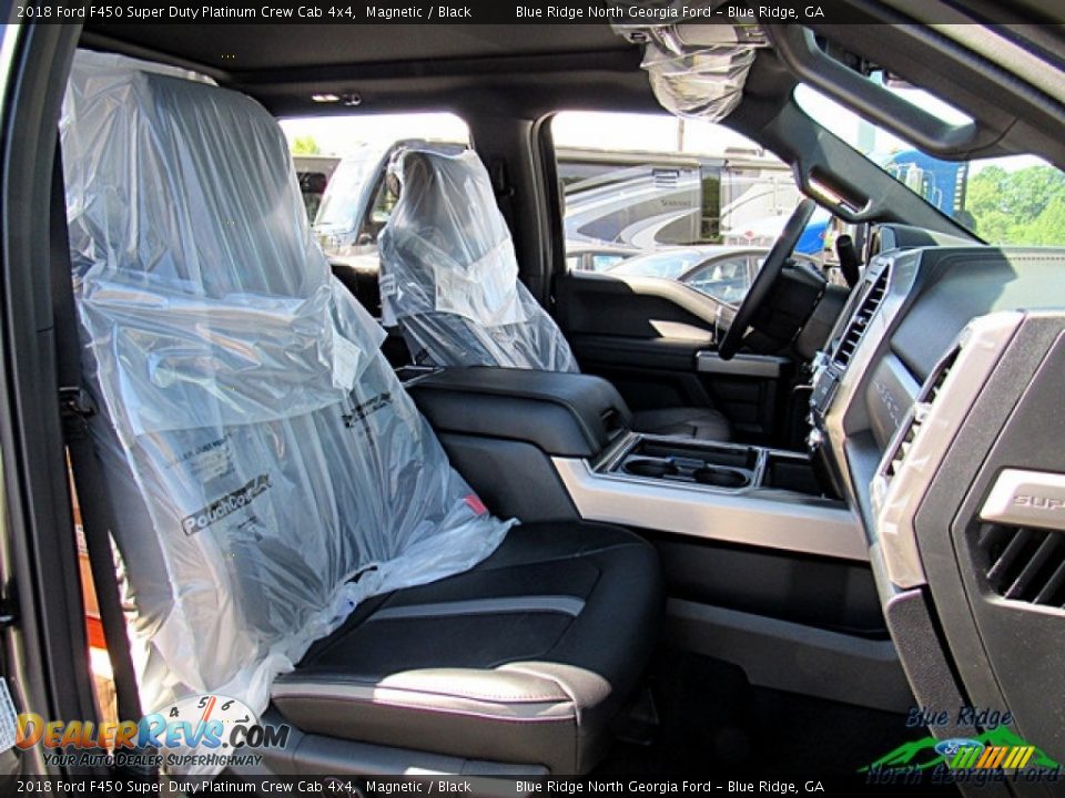 2018 Ford F450 Super Duty Platinum Crew Cab 4x4 Magnetic / Black Photo #11