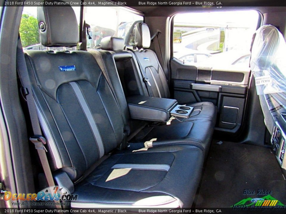 2018 Ford F450 Super Duty Platinum Crew Cab 4x4 Magnetic / Black Photo #12