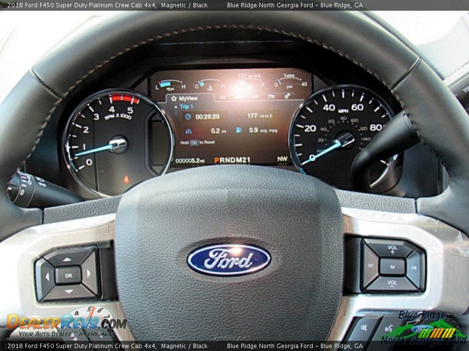 2018 Ford F450 Super Duty Platinum Crew Cab 4x4 Magnetic / Black Photo #14