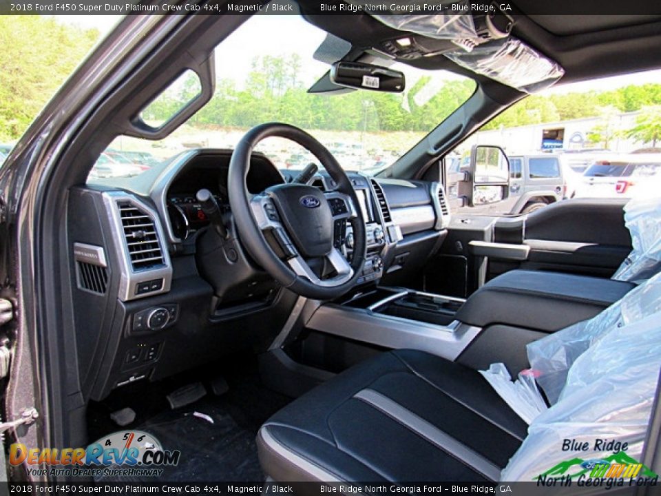 2018 Ford F450 Super Duty Platinum Crew Cab 4x4 Magnetic / Black Photo #33