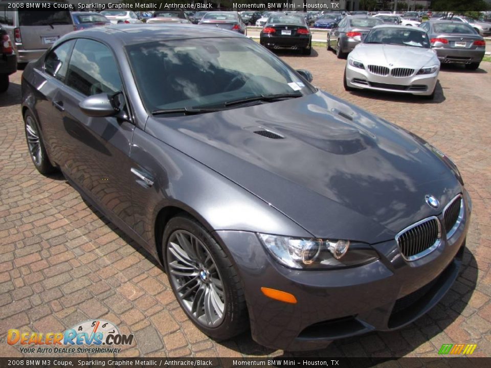 2008 BMW M3 Coupe Sparkling Graphite Metallic / Anthracite/Black Photo #15