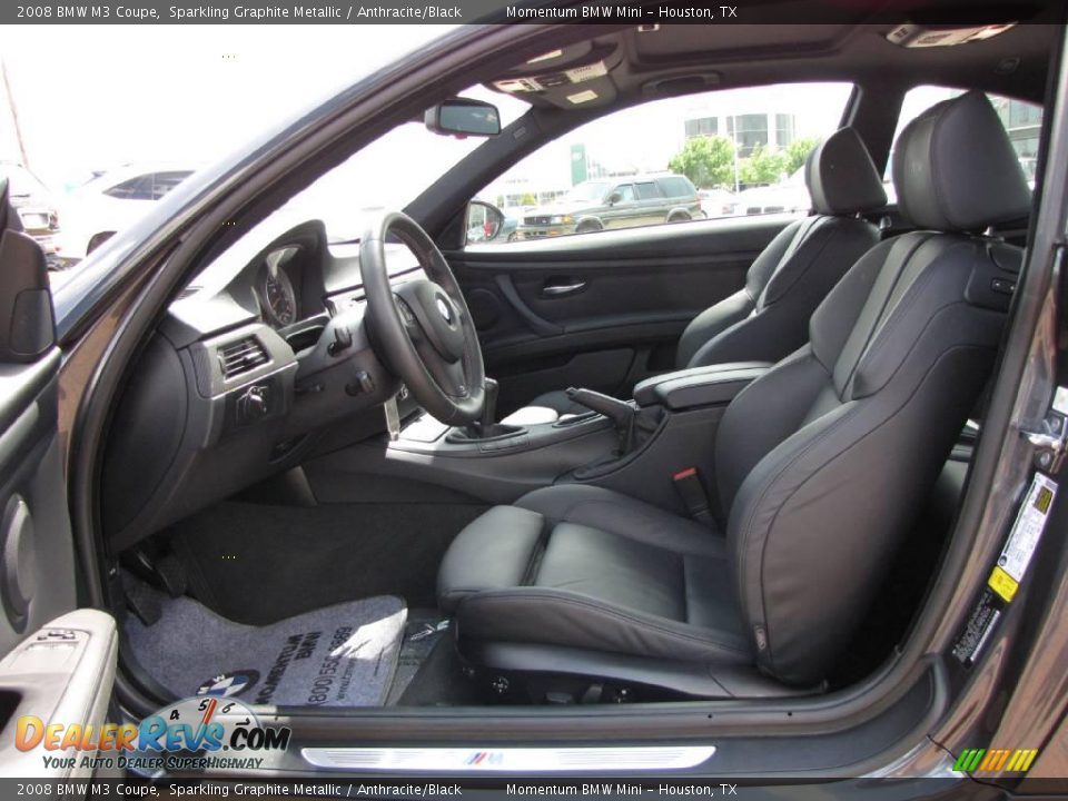 2008 BMW M3 Coupe Sparkling Graphite Metallic / Anthracite/Black Photo #17