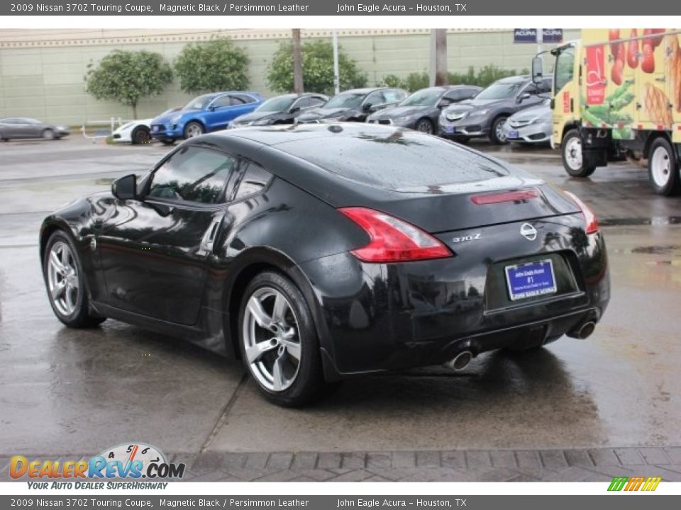 2009 Nissan 370Z Touring Coupe Magnetic Black / Persimmon Leather Photo #5