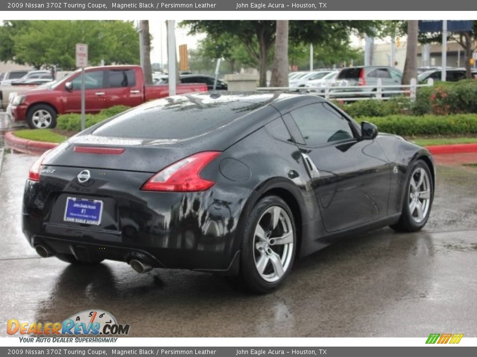 2009 Nissan 370Z Touring Coupe Magnetic Black / Persimmon Leather Photo #7
