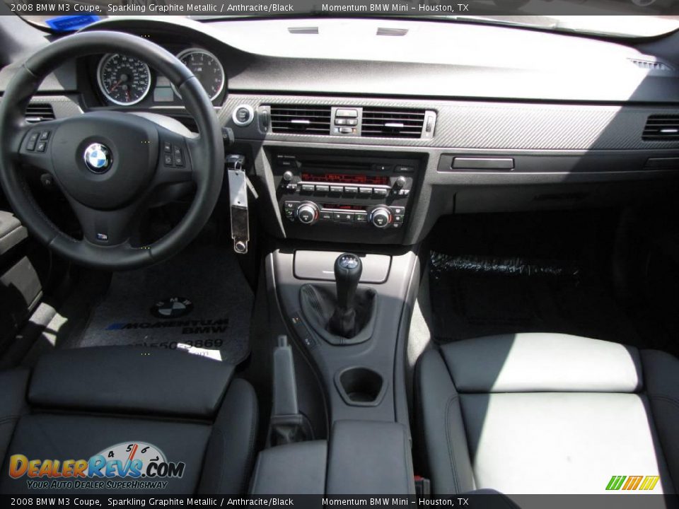 2008 BMW M3 Coupe Sparkling Graphite Metallic / Anthracite/Black Photo #20