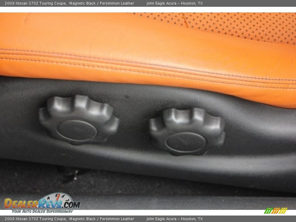 2009 Nissan 370Z Touring Coupe Magnetic Black / Persimmon Leather Photo #16