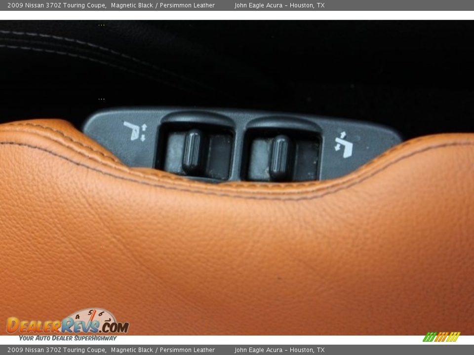 2009 Nissan 370Z Touring Coupe Magnetic Black / Persimmon Leather Photo #17