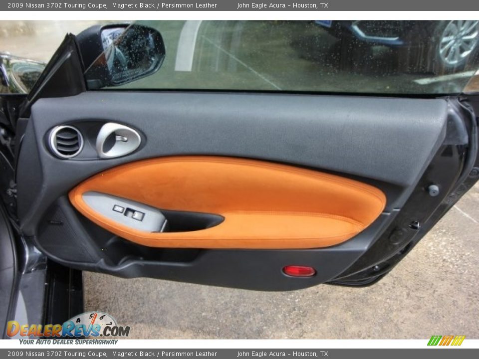 2009 Nissan 370Z Touring Coupe Magnetic Black / Persimmon Leather Photo #20