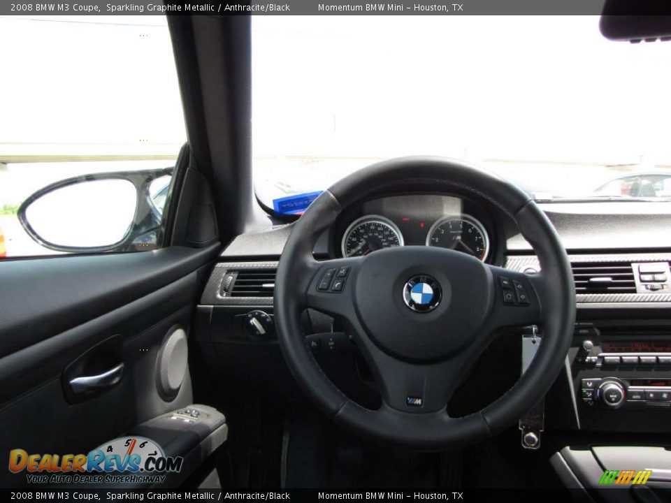 2008 BMW M3 Coupe Sparkling Graphite Metallic / Anthracite/Black Photo #22