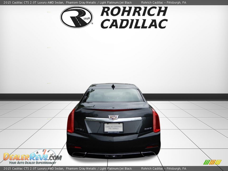 2015 Cadillac CTS 2.0T Luxury AWD Sedan Phantom Gray Metallic / Light Platinum/Jet Black Photo #4