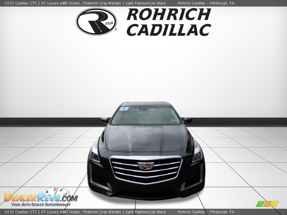 2015 Cadillac CTS 2.0T Luxury AWD Sedan Phantom Gray Metallic / Light Platinum/Jet Black Photo #8