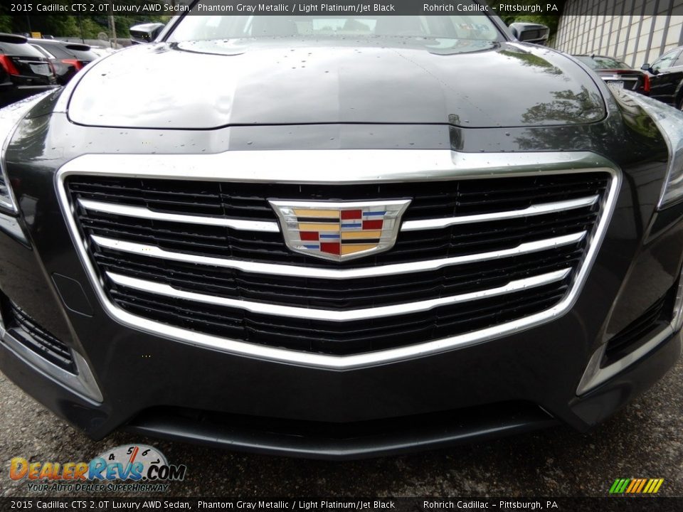 2015 Cadillac CTS 2.0T Luxury AWD Sedan Phantom Gray Metallic / Light Platinum/Jet Black Photo #9
