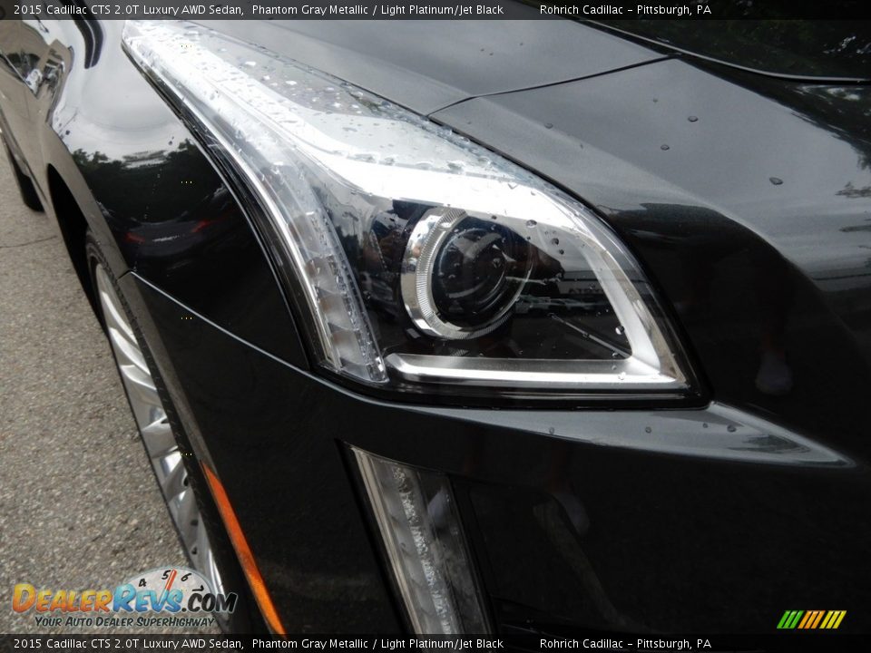 2015 Cadillac CTS 2.0T Luxury AWD Sedan Phantom Gray Metallic / Light Platinum/Jet Black Photo #10