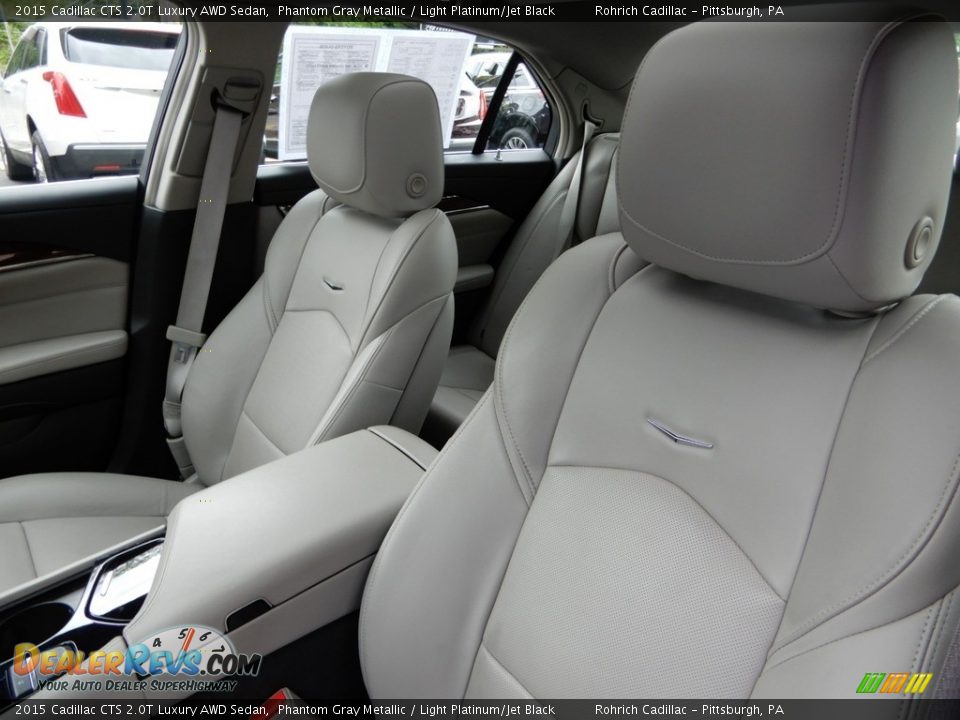 2015 Cadillac CTS 2.0T Luxury AWD Sedan Phantom Gray Metallic / Light Platinum/Jet Black Photo #17