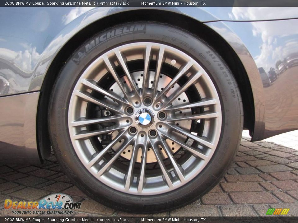 2008 BMW M3 Coupe Sparkling Graphite Metallic / Anthracite/Black Photo #28