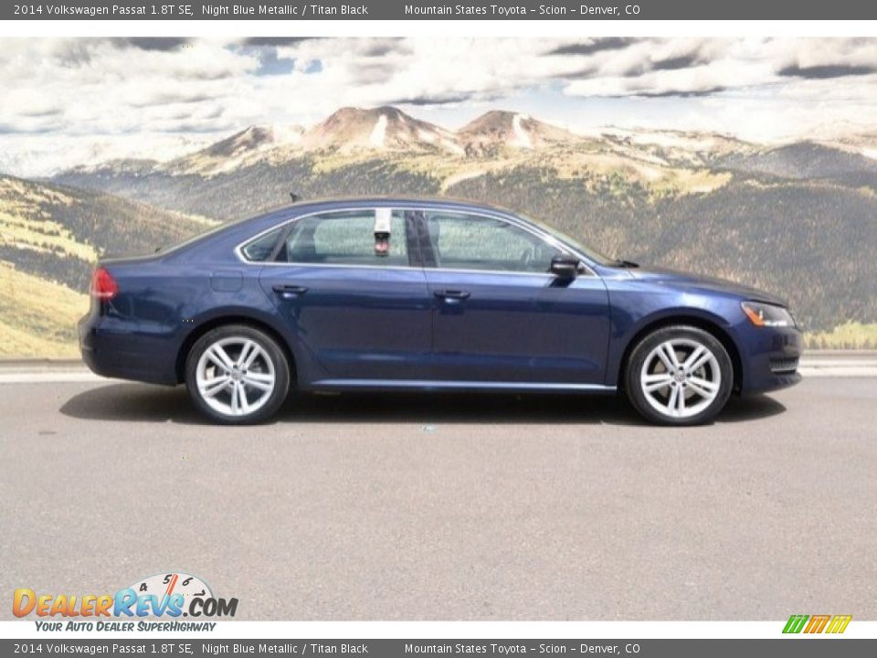 2014 Volkswagen Passat 1.8T SE Night Blue Metallic / Titan Black Photo #2
