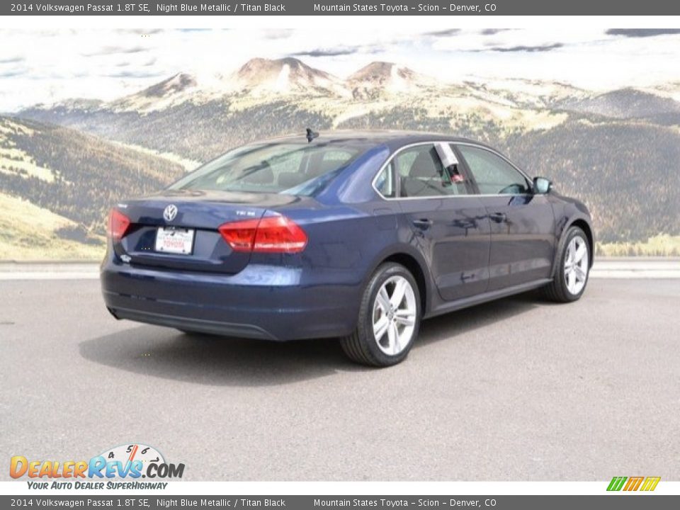 2014 Volkswagen Passat 1.8T SE Night Blue Metallic / Titan Black Photo #3