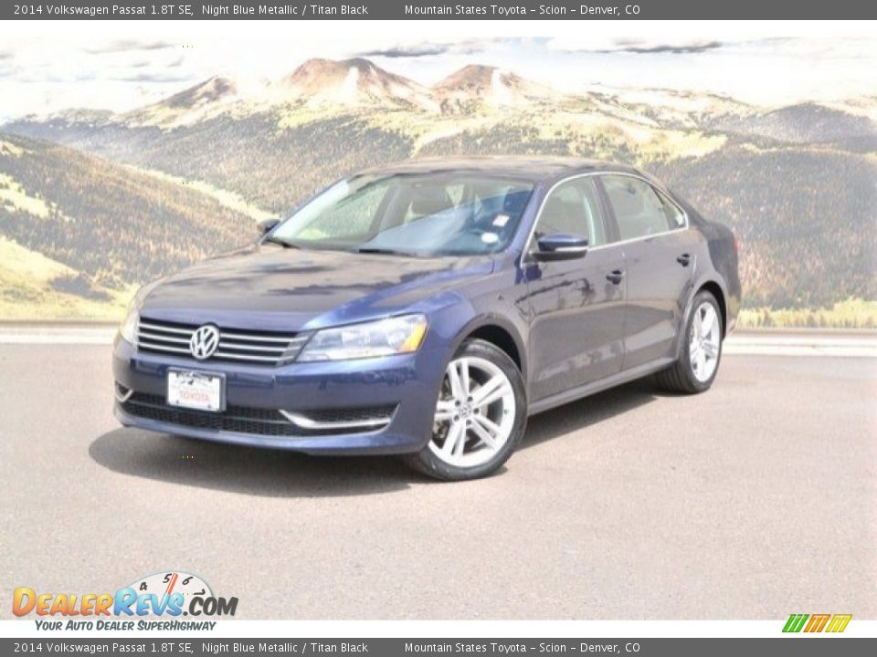 2014 Volkswagen Passat 1.8T SE Night Blue Metallic / Titan Black Photo #5