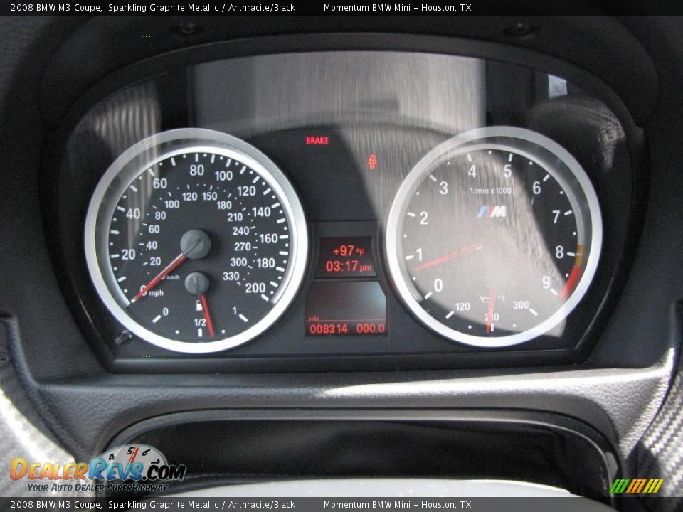 2008 BMW M3 Coupe Sparkling Graphite Metallic / Anthracite/Black Photo #30