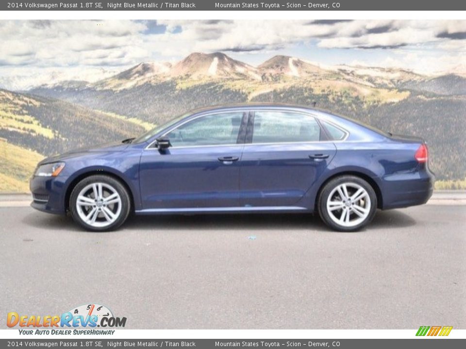 2014 Volkswagen Passat 1.8T SE Night Blue Metallic / Titan Black Photo #6