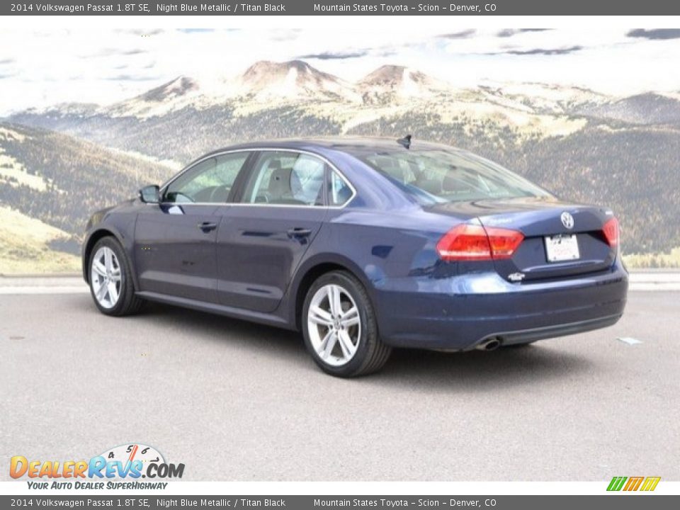2014 Volkswagen Passat 1.8T SE Night Blue Metallic / Titan Black Photo #8