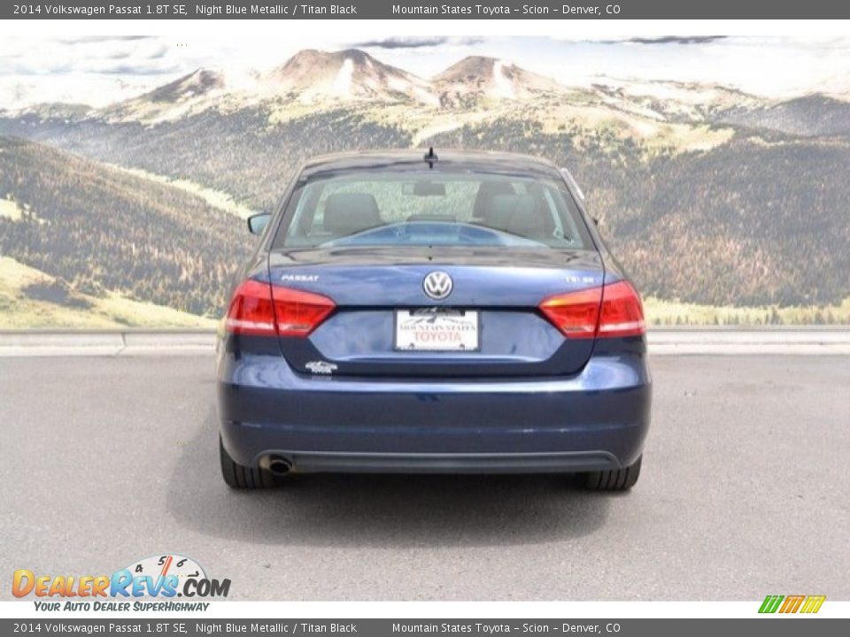2014 Volkswagen Passat 1.8T SE Night Blue Metallic / Titan Black Photo #9