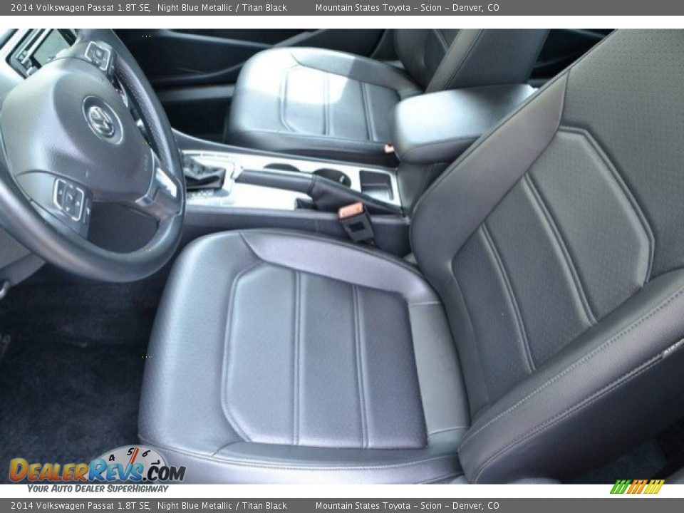2014 Volkswagen Passat 1.8T SE Night Blue Metallic / Titan Black Photo #11