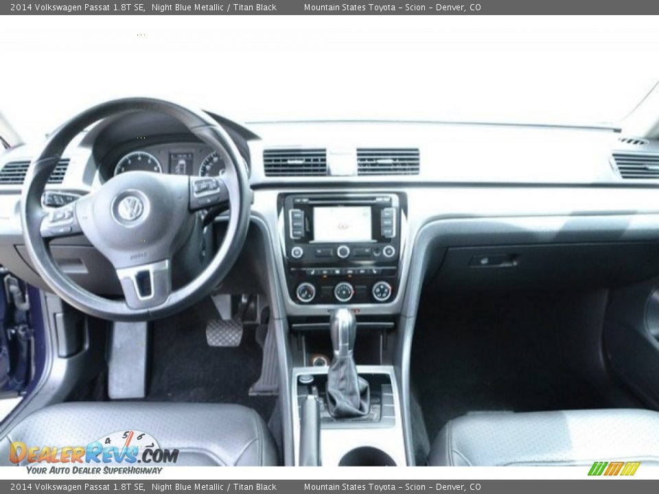 2014 Volkswagen Passat 1.8T SE Night Blue Metallic / Titan Black Photo #13