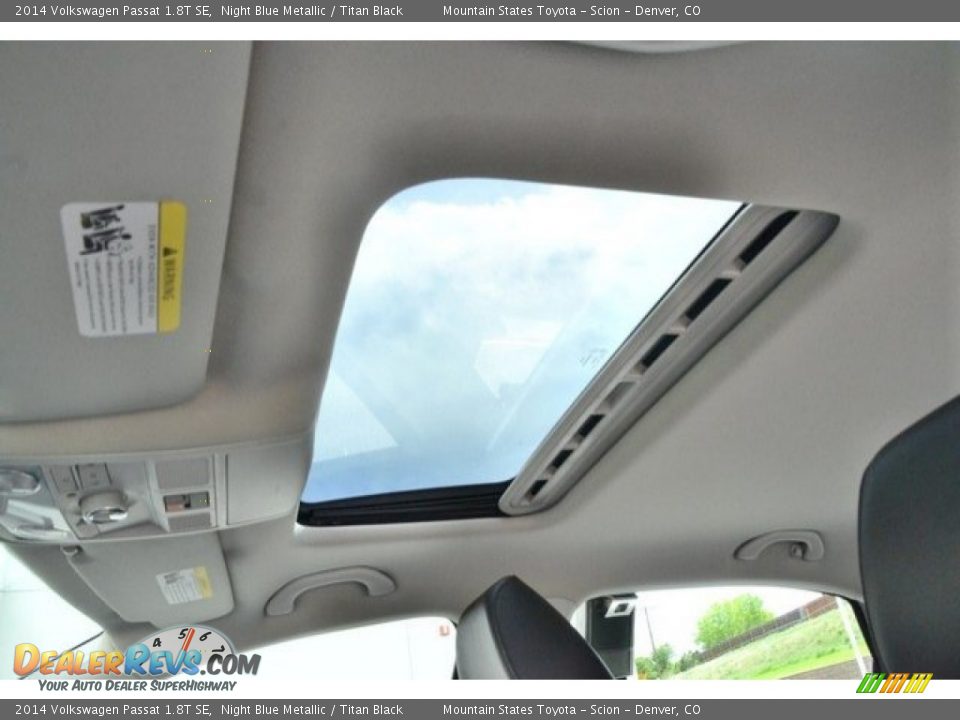 2014 Volkswagen Passat 1.8T SE Night Blue Metallic / Titan Black Photo #15