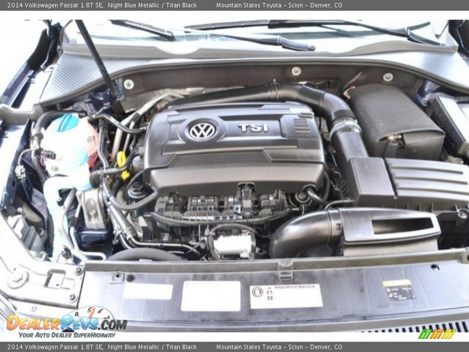 2014 Volkswagen Passat 1.8T SE Night Blue Metallic / Titan Black Photo #28