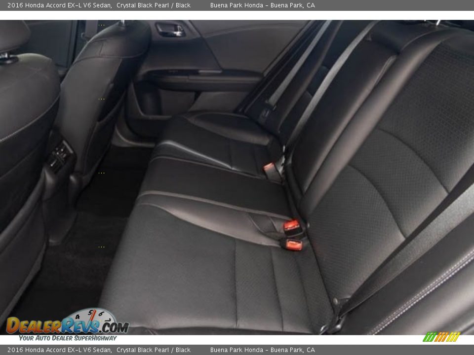 2016 Honda Accord EX-L V6 Sedan Crystal Black Pearl / Black Photo #4
