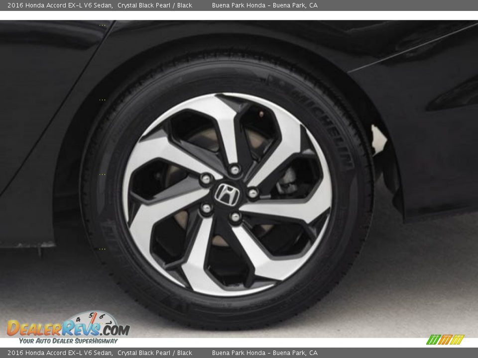 2016 Honda Accord EX-L V6 Sedan Crystal Black Pearl / Black Photo #36