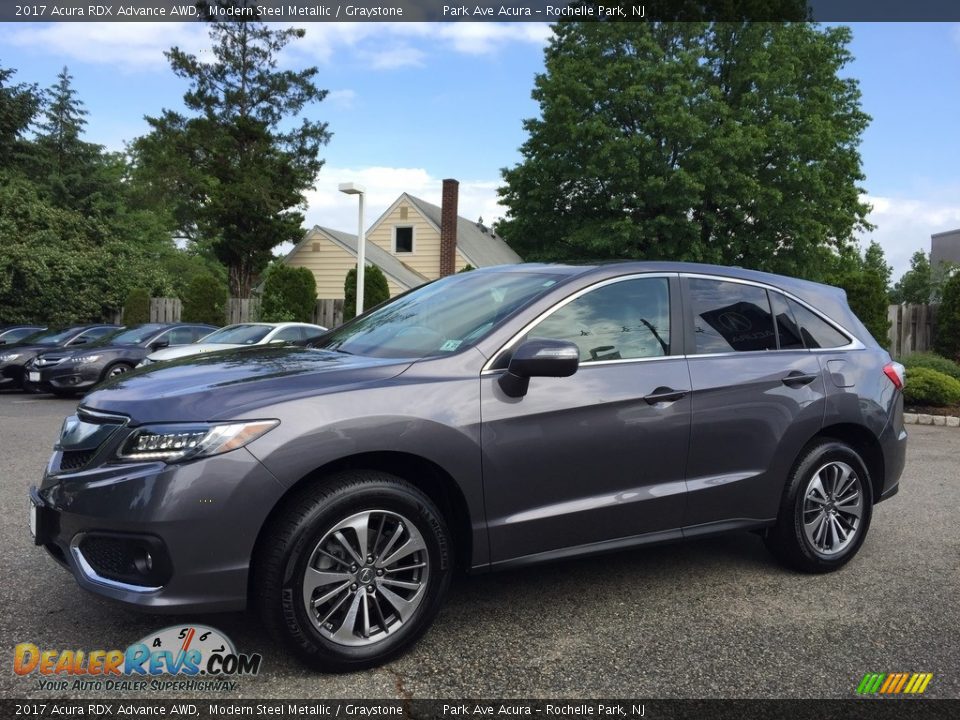 2017 Acura RDX Advance AWD Modern Steel Metallic / Graystone Photo #7