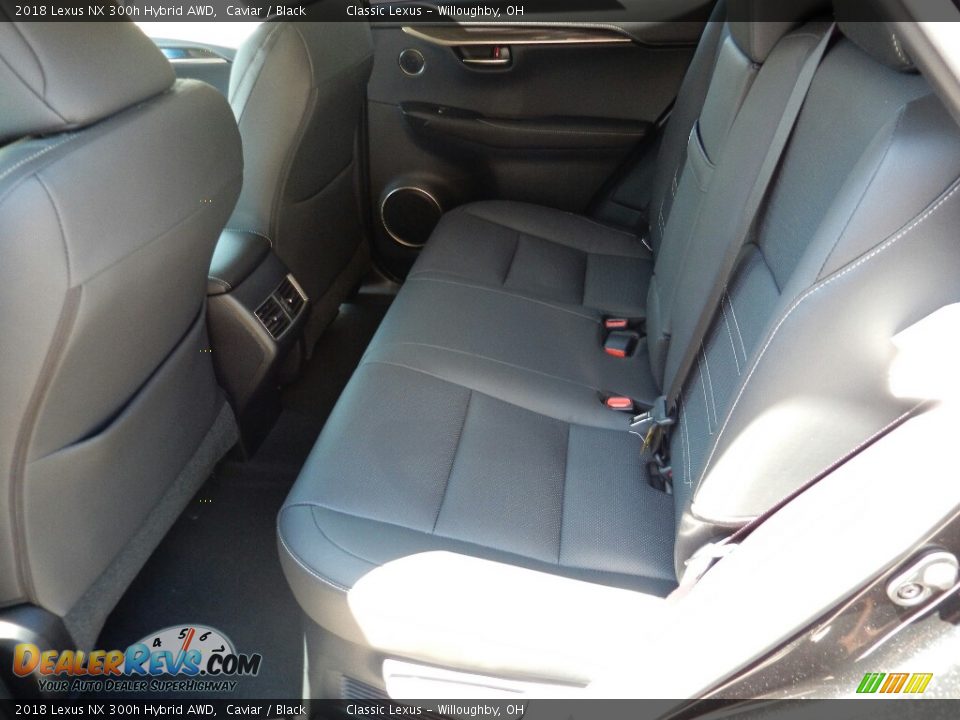 Rear Seat of 2018 Lexus NX 300h Hybrid AWD Photo #3