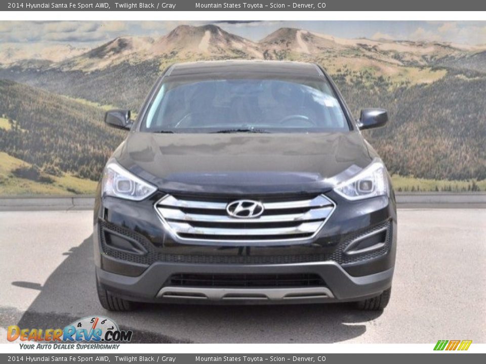 2014 Hyundai Santa Fe Sport AWD Twilight Black / Gray Photo #4
