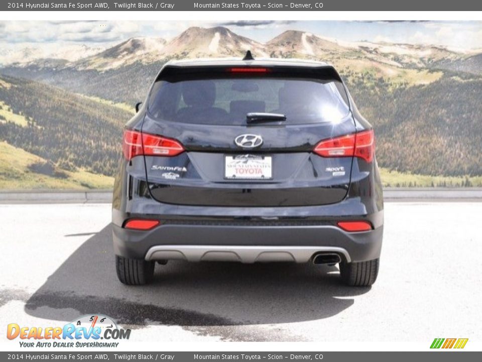 2014 Hyundai Santa Fe Sport AWD Twilight Black / Gray Photo #9