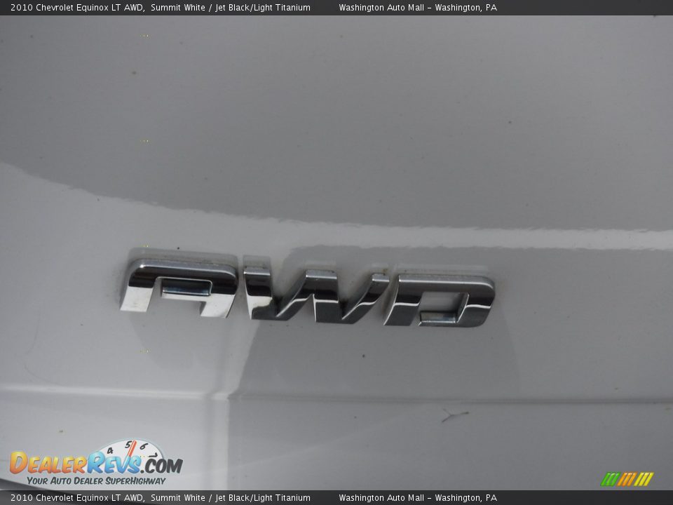 2010 Chevrolet Equinox LT AWD Summit White / Jet Black/Light Titanium Photo #9