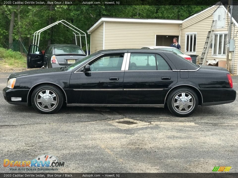 2003 Cadillac DeVille Sedan Blue Onyx / Black Photo #3