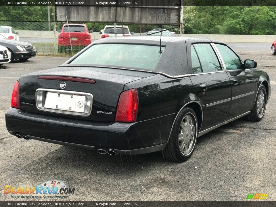 2003 Cadillac DeVille Sedan Blue Onyx / Black Photo #6